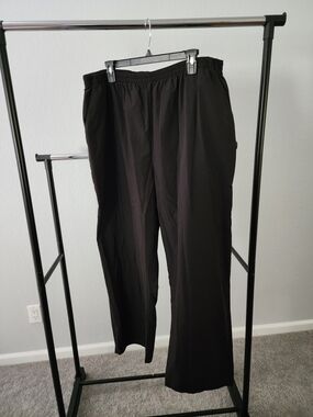 SB Scrubs Black Elastic-Waist  Pants